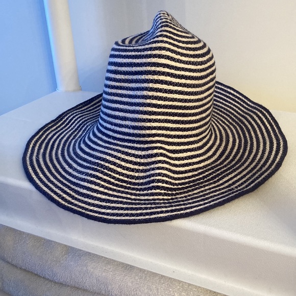 J. Crew Striped Floppy Summer Hat - Picture 2 of 4